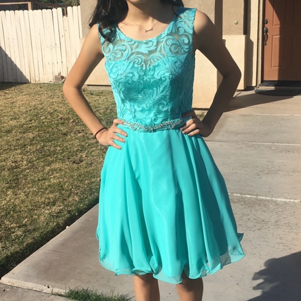 Beautiful Tiffany Colored   Dress